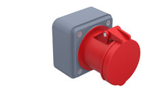 CEE Norm 5/32A Düz Duvar Priz - BC1-3505-2510